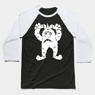 Fluffy Monster Unicorn V2 Baseball T-Shirt